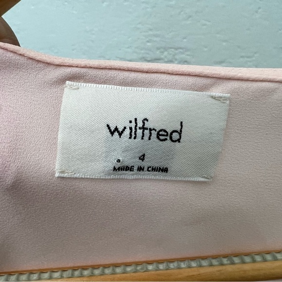 Wilfred Aritzia Freya button front baby pink Dress - Picture 4 of 4